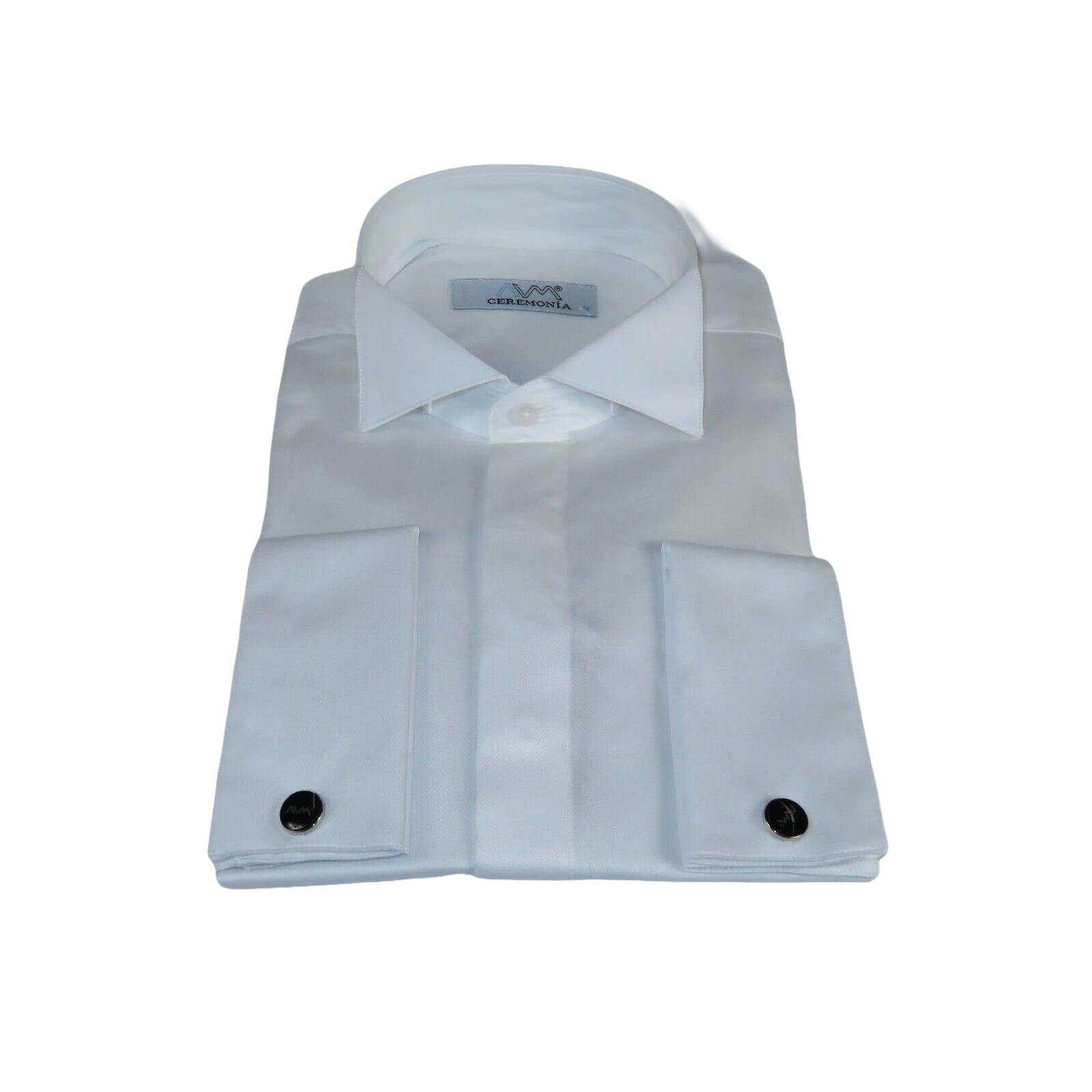 Mens CEREMONIA Tuxedo Formal Shirt 100% Cotton Turkey Slim Fit #stn 13 ATY white - J.Valintin Men's Wear Legend - 96984