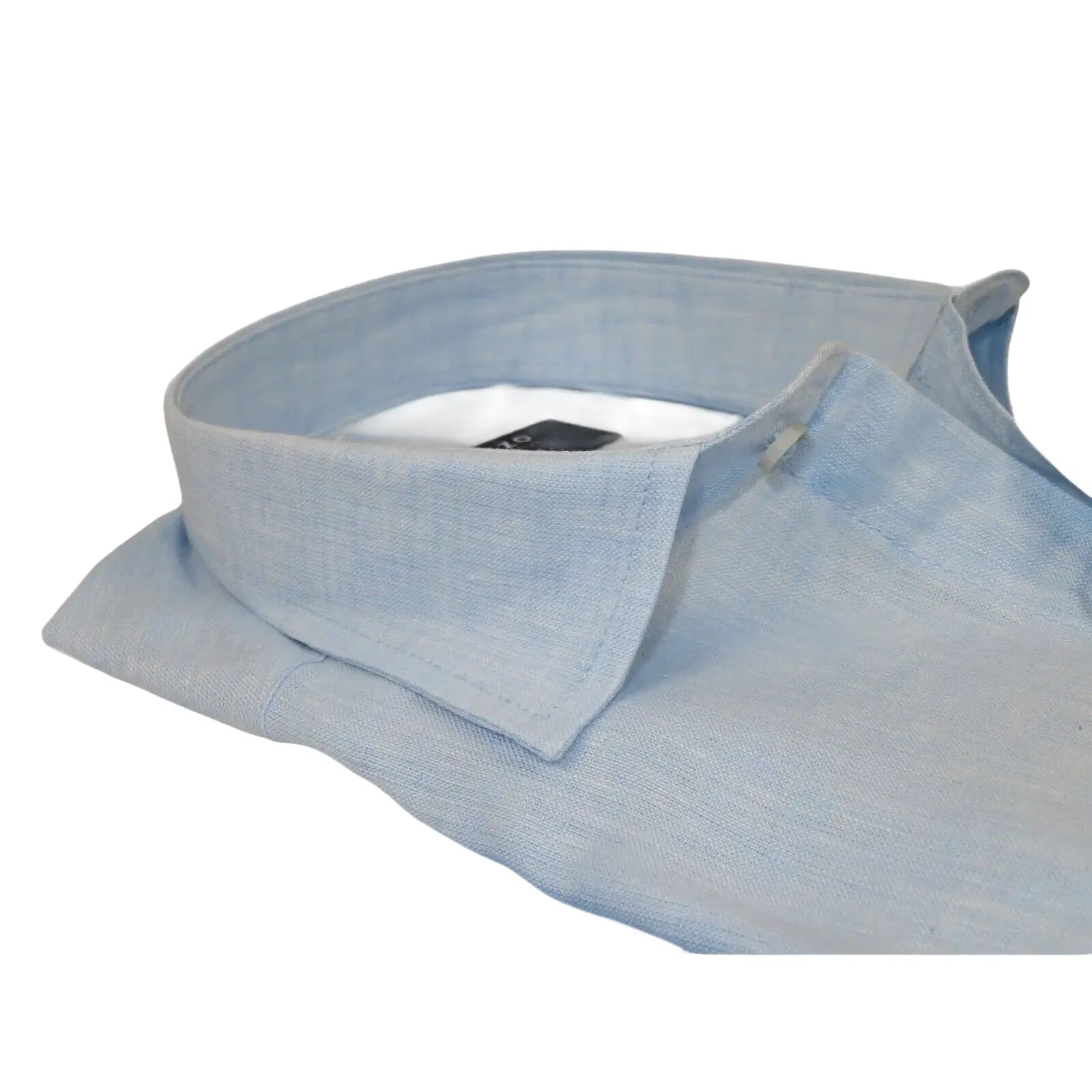 Men's Ciazzo Turkey 100% Linen Breathable Shirt Short Sleeves #Linen 19 Lt BLue - J.Valintin Men's Wear Legend - 101083