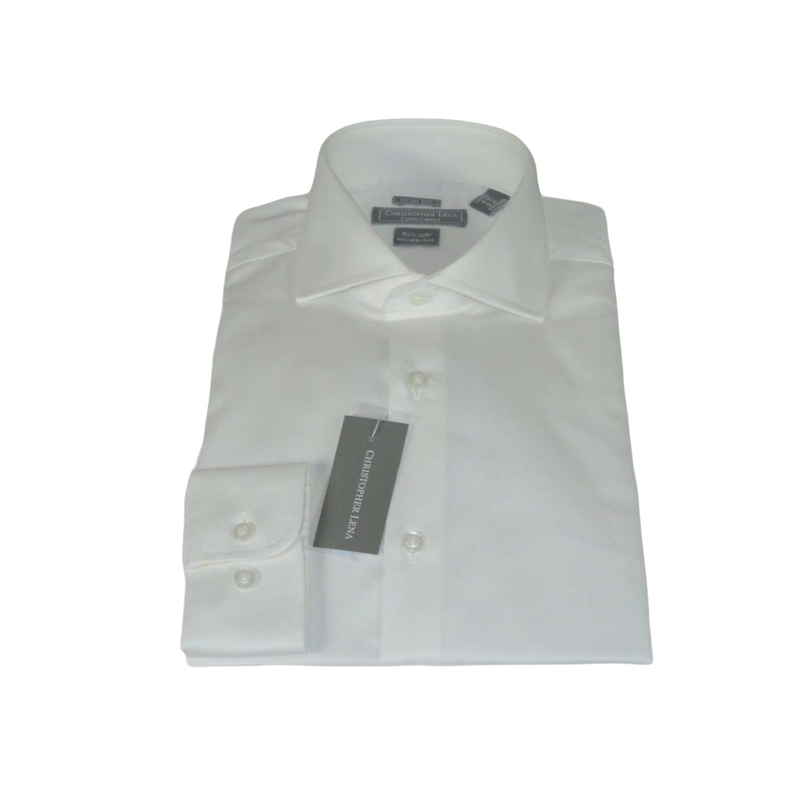 Men's Dress Shirt Christopher Lena 100% Cotton Wrinkle Free C507RSSR Ecru Slim - J.Valintin Men's Wear Legend - 92287