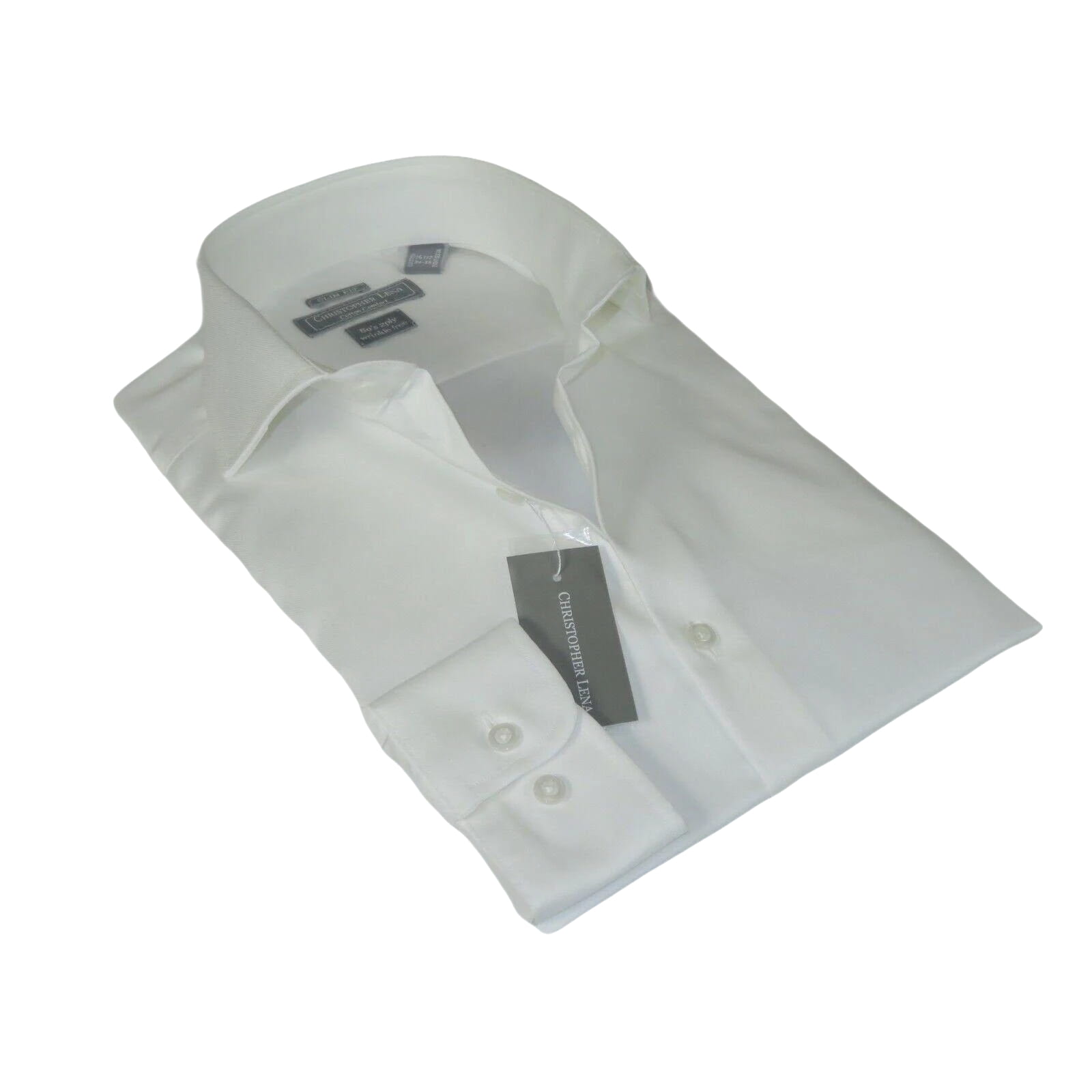 Men's Dress Shirt Christopher Lena 100% Cotton Wrinkle Free C507RSSR Ecru Slim - J.Valintin Men's Wear Legend - 92287