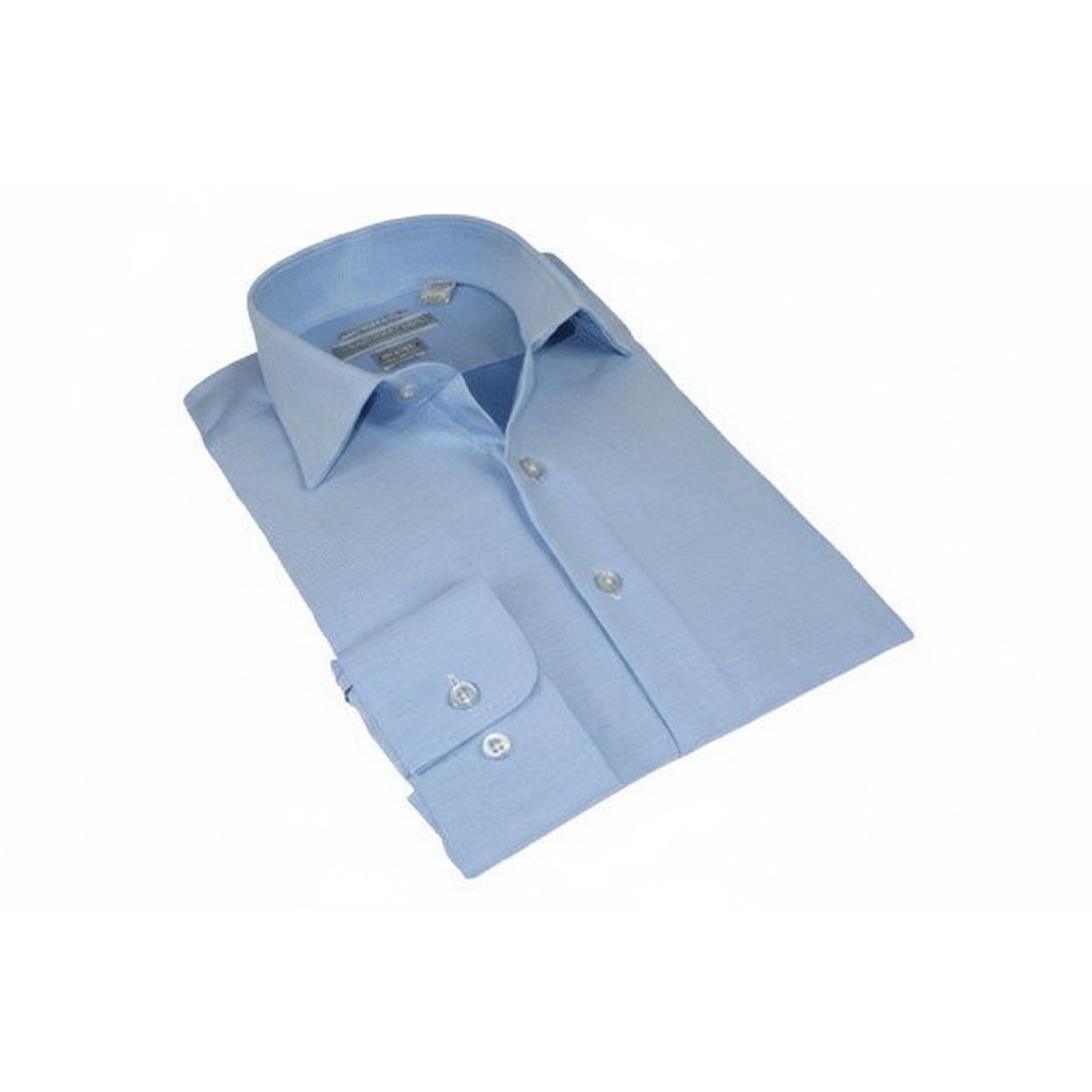 Men's Dress Shirt Christopher Lena 100% Cotton Wrinkle Free C507WS0R Blue - Blue - 100% Cotton - 17.5 Men's Dress Shirt Christopher Lena 100% Cotton Wrinkle Free C507WS0R Blue - Blue - 100% Cotton - 17.5