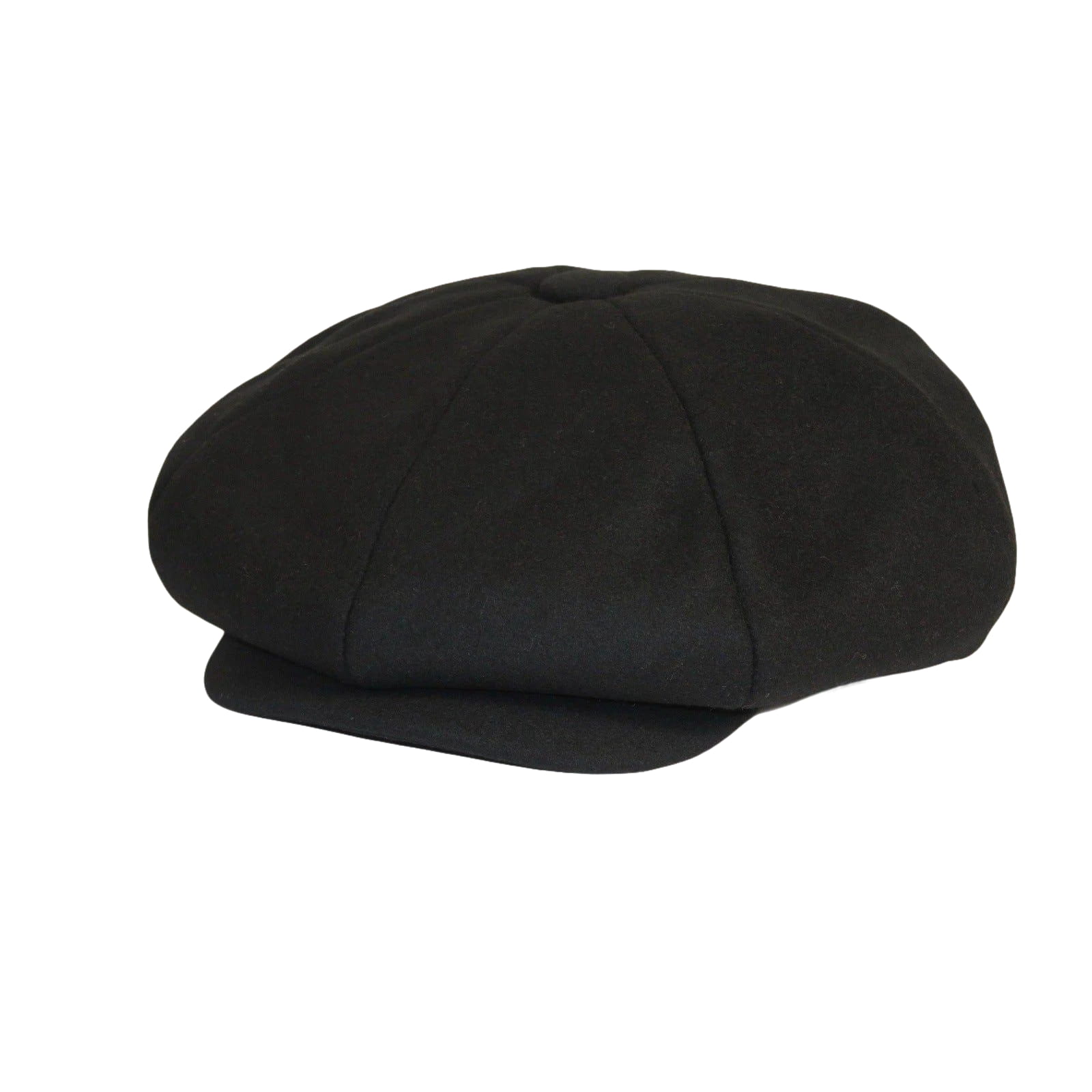 Mens Fashion Classic Flannel Wool Apple Cap Hat by Bruno Capelo ME900 Black - J.Valintin Men's Wear Legend - ME900 - Black - S