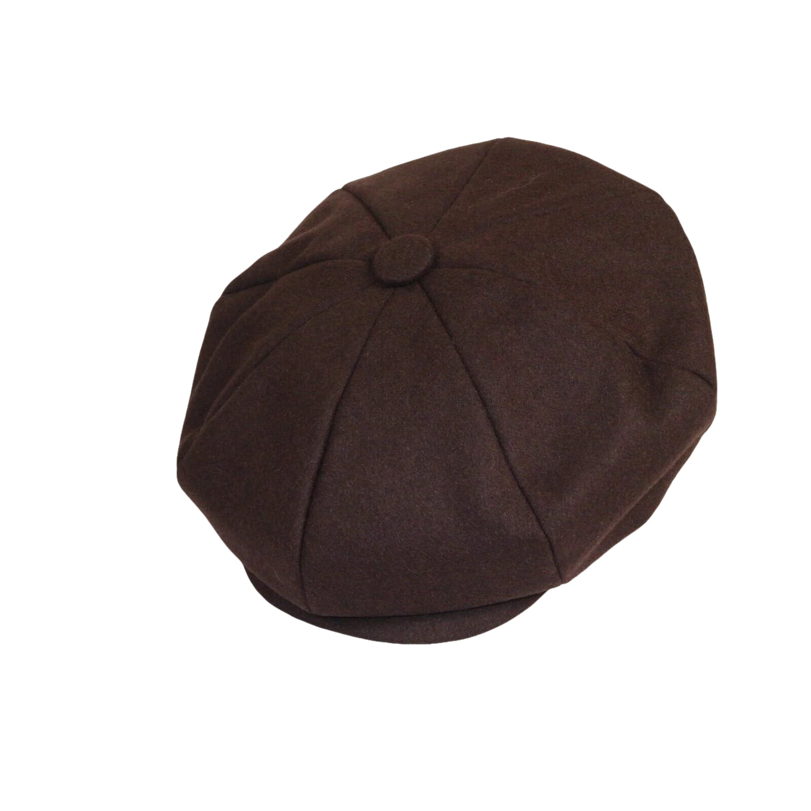 Mens Fashion Classic Flannel Wool Apple Cap Hat by Bruno Capelo ME901 Brown - J.Valintin Men's Wear Legend - 98135