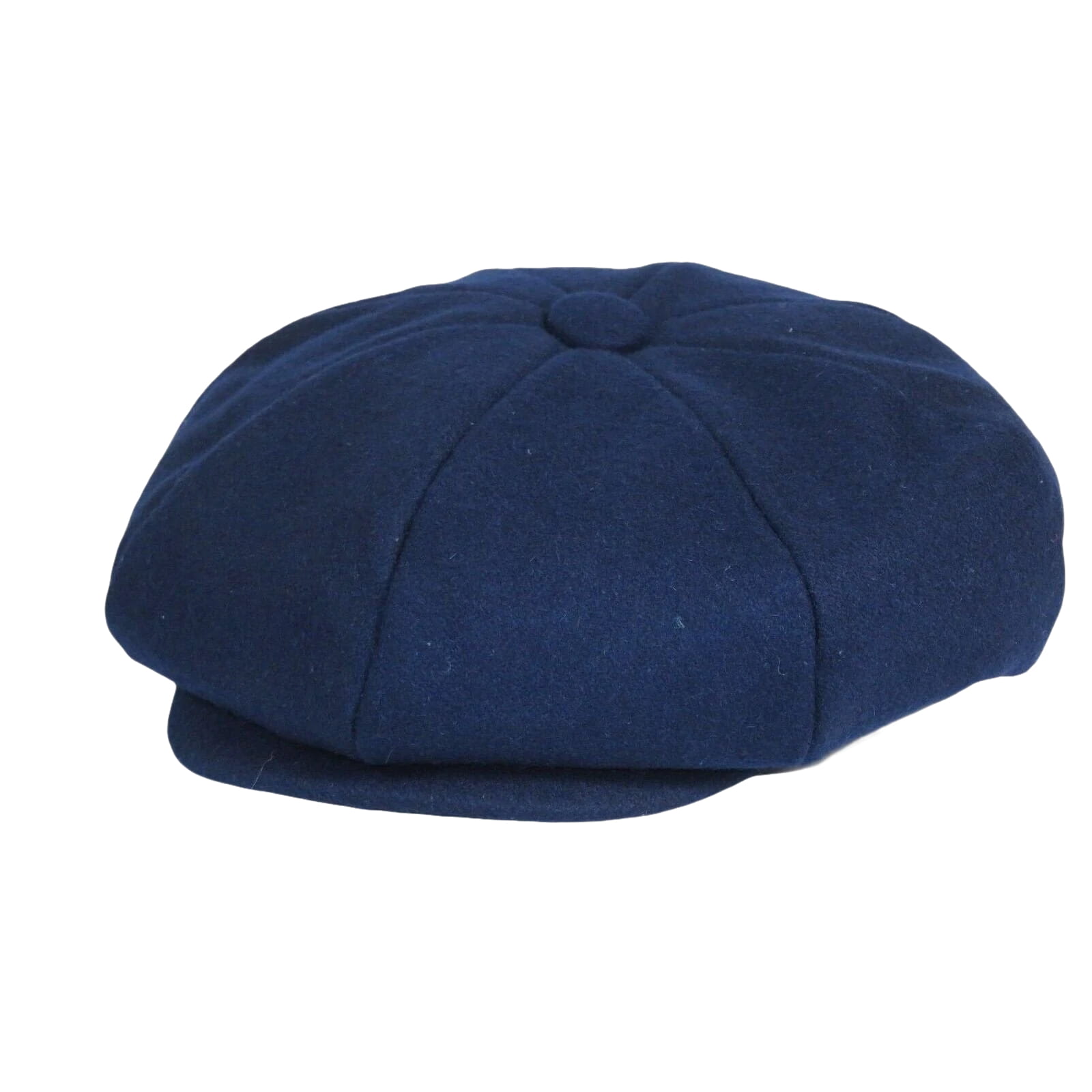 Mens Fashion Classic Flannel Wool Apple Cap Hat by Bruno Capelo ME902 Navy Blue - J.Valintin Men's Wear Legend - 98139