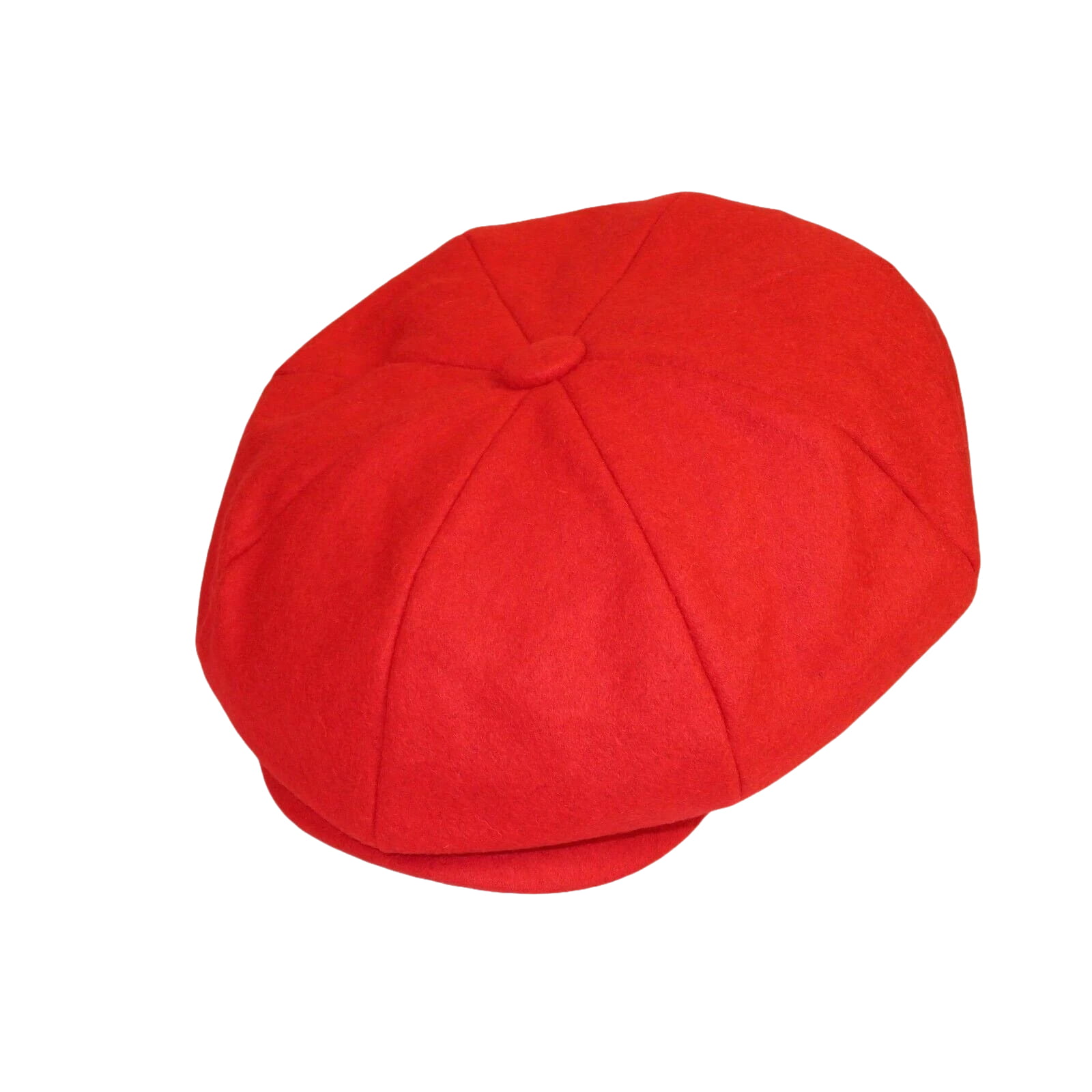 Mens Fashion Classic Flannel Wool Apple Cap Hat by Bruno Capelo ME905 Red - J.Valintin Men's Wear Legend - 98151