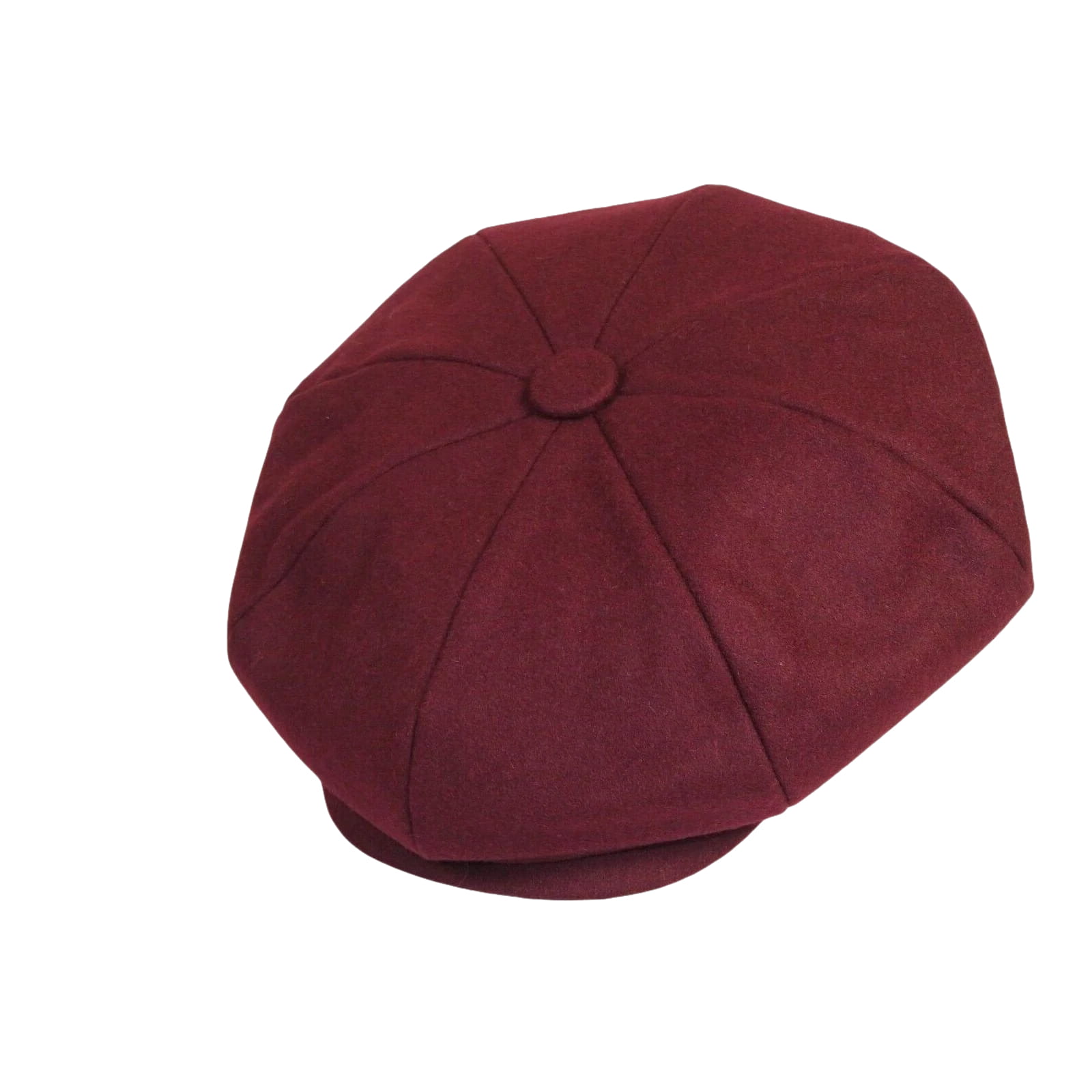 Mens Fashion Classic Flannel Wool Apple Cap Hat by Bruno Capelo ME906 Burgundy - J.Valintin Men's Wear Legend - 98155