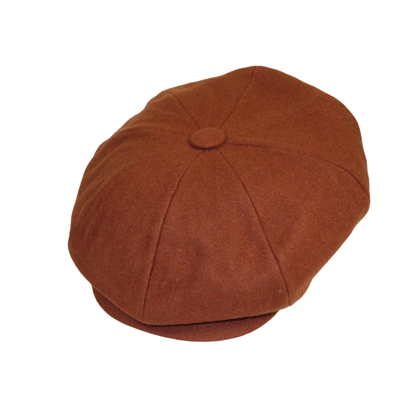 Mens Fashion Classic Flannel Wool Apple Cap Hat by Bruno Capelo ME908 Brandy - J.Valintin Men's Wear Legend - ME908 - Brandy - S