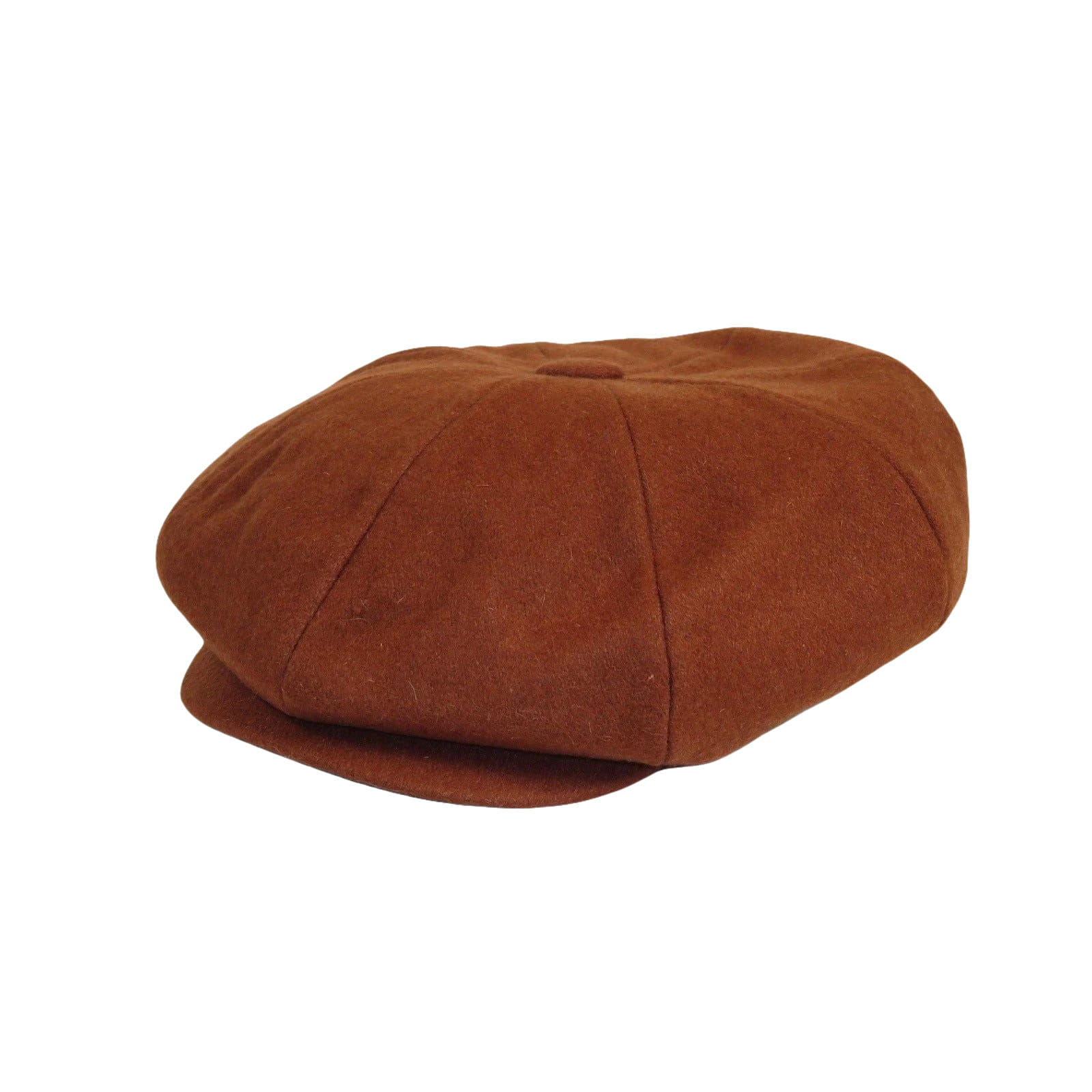 Mens Fashion Classic Flannel Wool Apple Cap Hat by Bruno Capelo ME908 Brandy - J.Valintin Men's Wear Legend - ME908 - Brandy - S