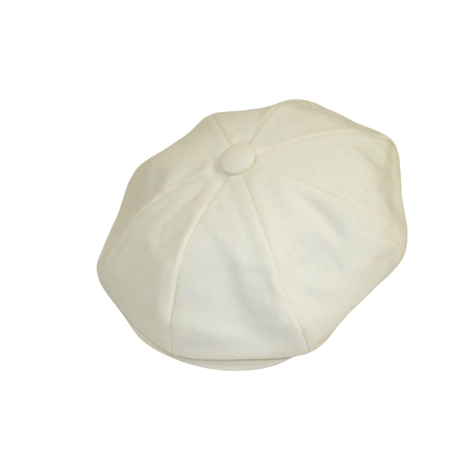 Mens Fashion Classic Flannel Wool Apple Cap Hat by Bruno Capelo ME910 Ivory - J.Valintin Men's Wear Legend - ME910 - Ivory - S