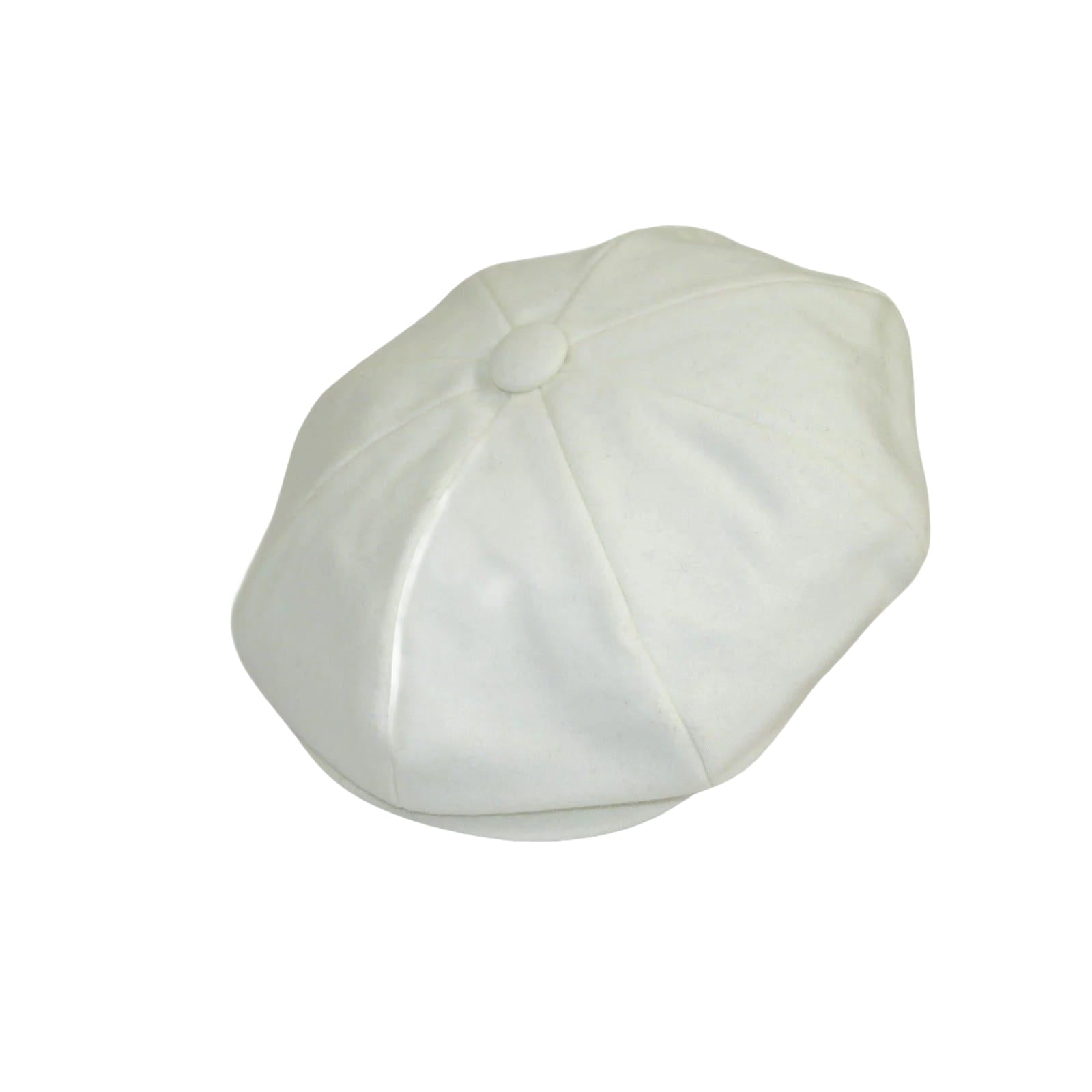 Mens Fashion Classic Flannel Wool Apple Cap Hat by Bruno Capelo ME910 Ivory - J.Valintin Men's Wear Legend - ME910 - Ivory - S