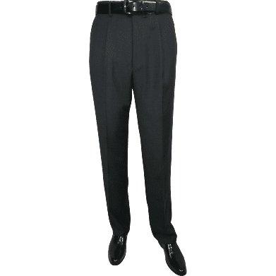 Men's Mantoni Pleated Pants 100% Wool Super 140's Classic Fit 46306-3 Charcoal - Charcoal - 30 Inches Men's Mantoni Pleated Pants 100% Wool Super 140's Classic Fit 46306-3 Charcoal - Charcoal - 30 Inches