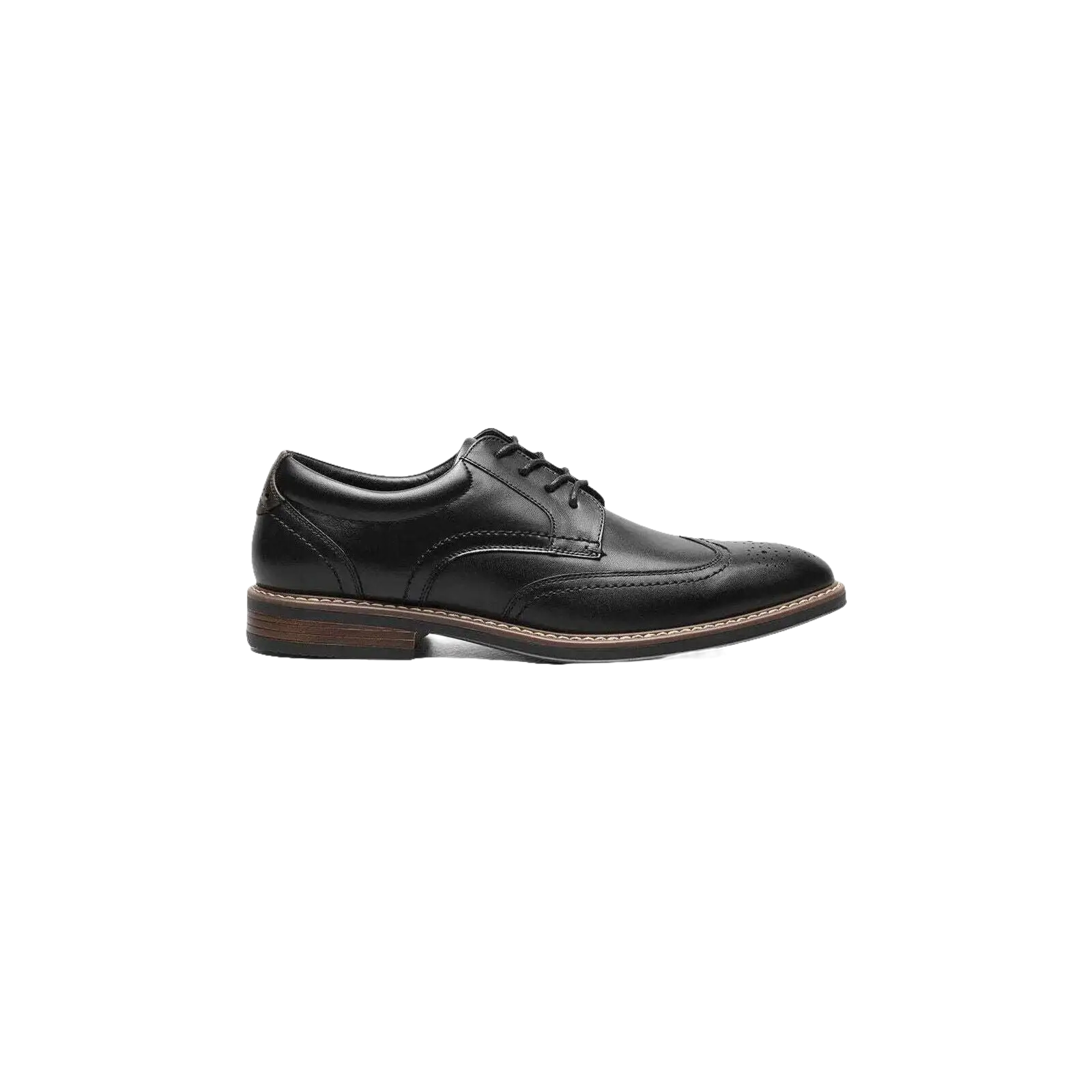 Men's Nunn Bush Centro Flex Wingtip Oxford Party Shoes Black 84983 - 001 - J.Valintin Men's Wear Legend - 84983 - 001_8 M