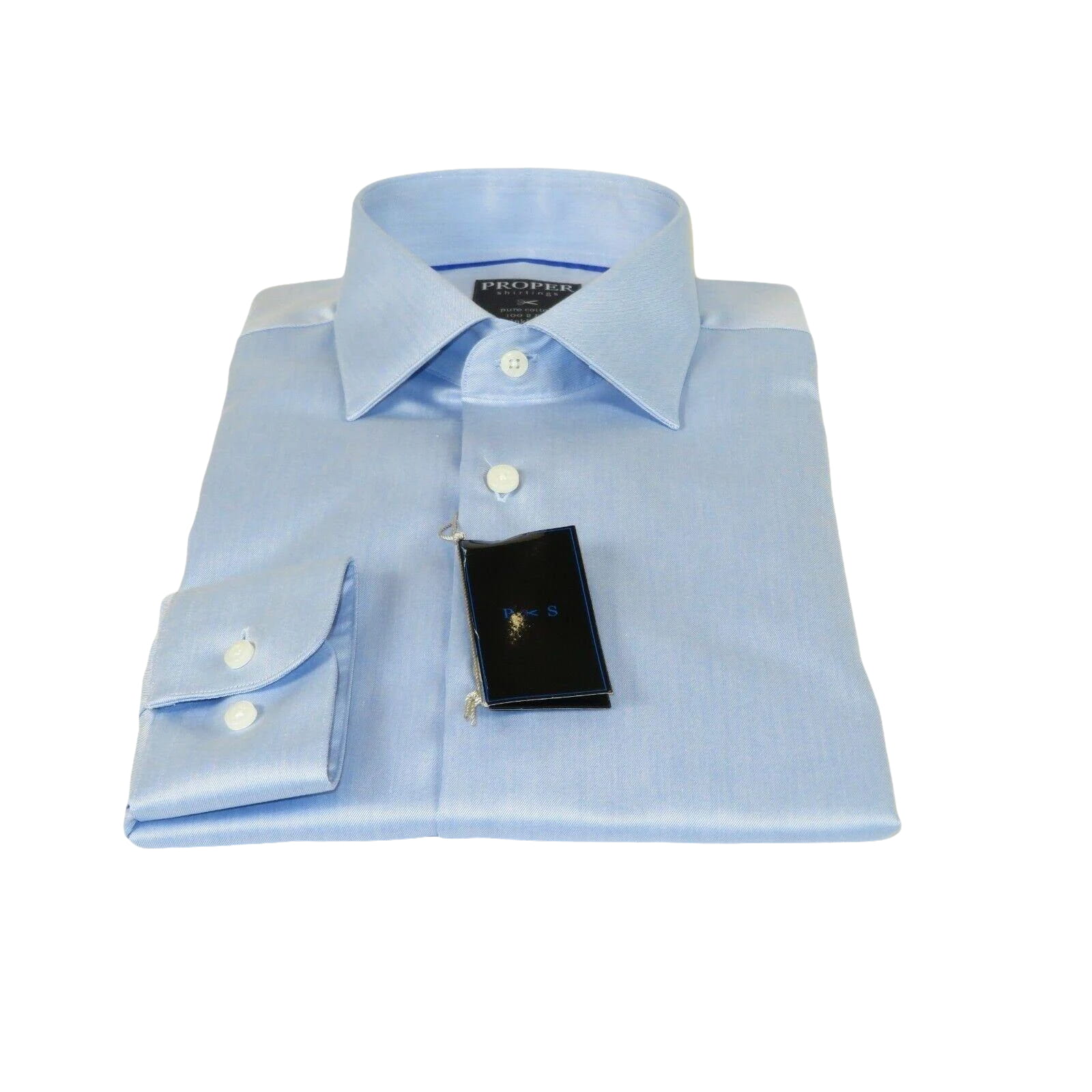 Men's Shirt Christopher Lena PROPER 100% Cotton Wrinkle Free p720ttsr Blue Slim - J.Valintin Men's Wear Legend - 92455