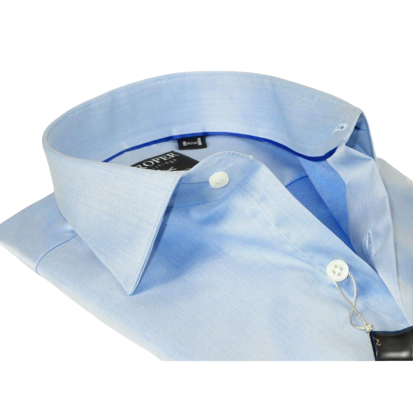 Men's Shirt Christopher Lena PROPER 100% Cotton Wrinkle Free p720ttsr Blue Slim - J.Valintin Men's Wear Legend - 92455