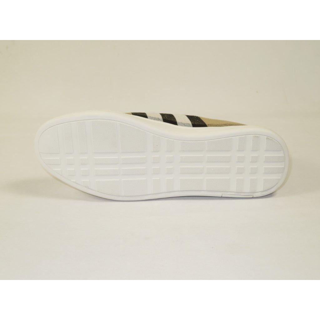 Men's Sneaker English Plaid By Moderno Comfortable Stylish MJS - 706 Beige/red/black - J.Valintin Men's Wear Legend - MJS70 - Beige - 8