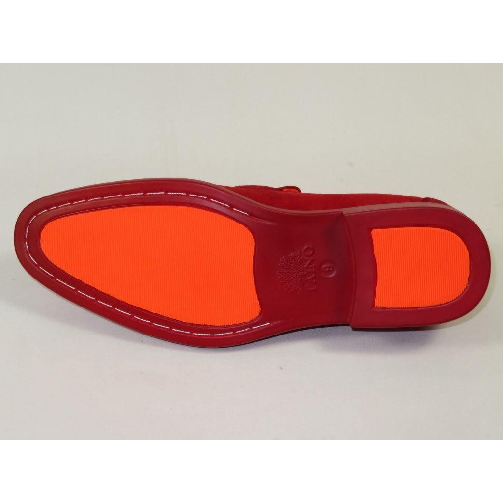 Men's TAYNO Shoes Soft Micro Suede Slip - on Loafer THE CAPRIO S Red - J.Valintin Men's Wear Legend - Caprio S - Red - 9