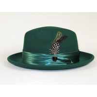 Men Bruno Capelo Hat Australian Wool soft Crushable Fedora Giovani Un115 Emerald