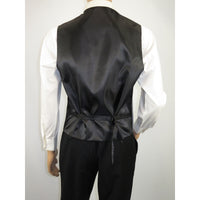 Men's Q Brand Formal Tuxedo Vest Tie and Hankie Satin #10 Gray