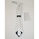Men's Tie and Hankie Set Soft Microfiber Silky Vito Rofolo by J.Valintin VTR-51
