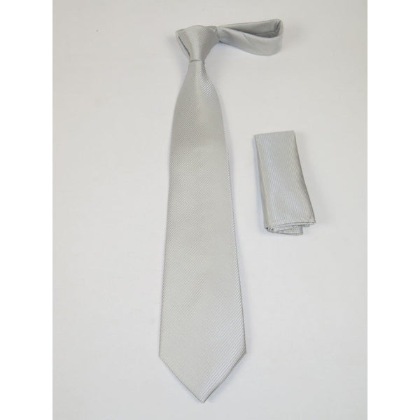 Men's Tie and Hankie Set Soft Microfiber Silky Vito Rofolo by J.Valintin VTR-52