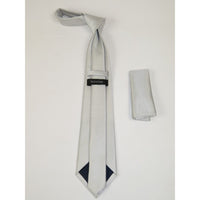Men's Tie and Hankie Set Soft Microfiber Silky Vito Rofolo by J.Valintin VTR-52