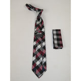 Men's Tie and Hankie Set Soft Microfiber Silky Vito Rofolo by J.Valintin VTR-56
