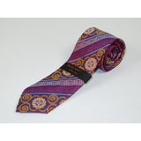 Mens Steven Land 100% Woven Silk Big Knot Tie and Hankie Set BW252,11 Pink Multi
