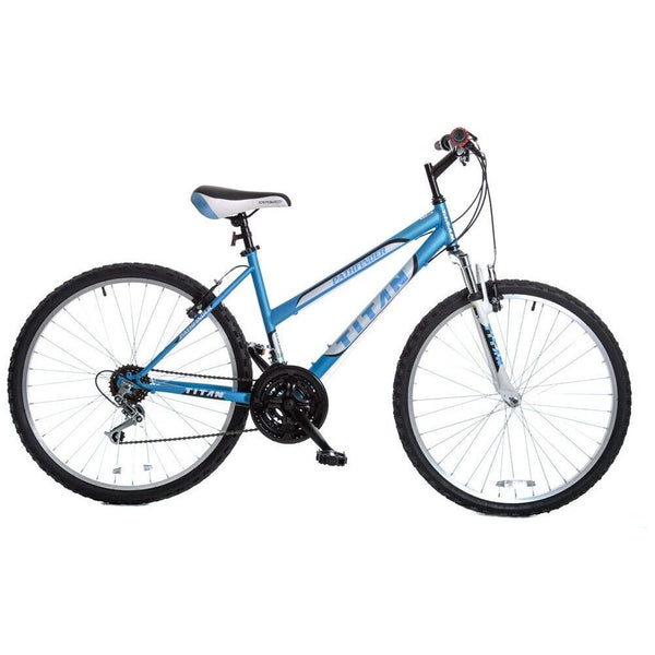 TITAN Pathfinder Women Mountain Bicycle 17-Inch Frame 21-Speed Royal blue