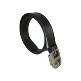 Men North Woods VALENTINI Leather Belt Adjustable Removable Buckle NWT07 Black