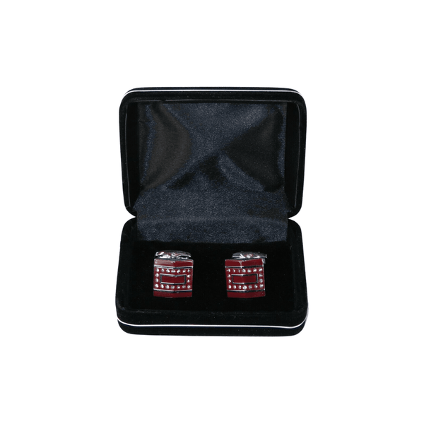 Mens Cufflinks by Vitorofolo for French Cuff Shirt V39-1 silver Plated,Stoned