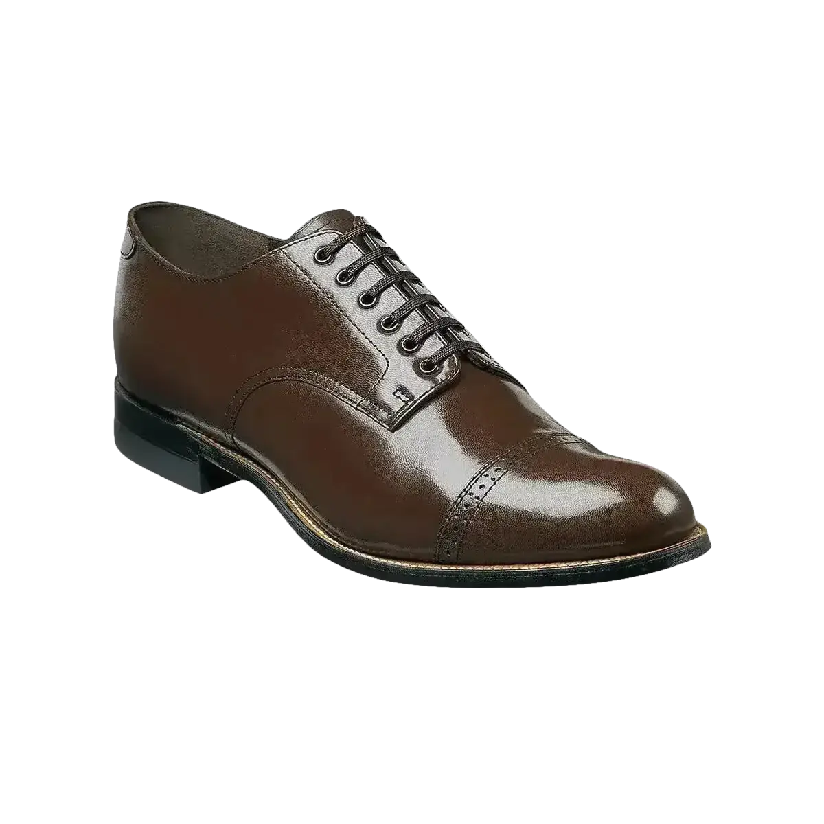 00012, Stacy Adams Leather Shoes Madison Lace Up Cap Toe All 