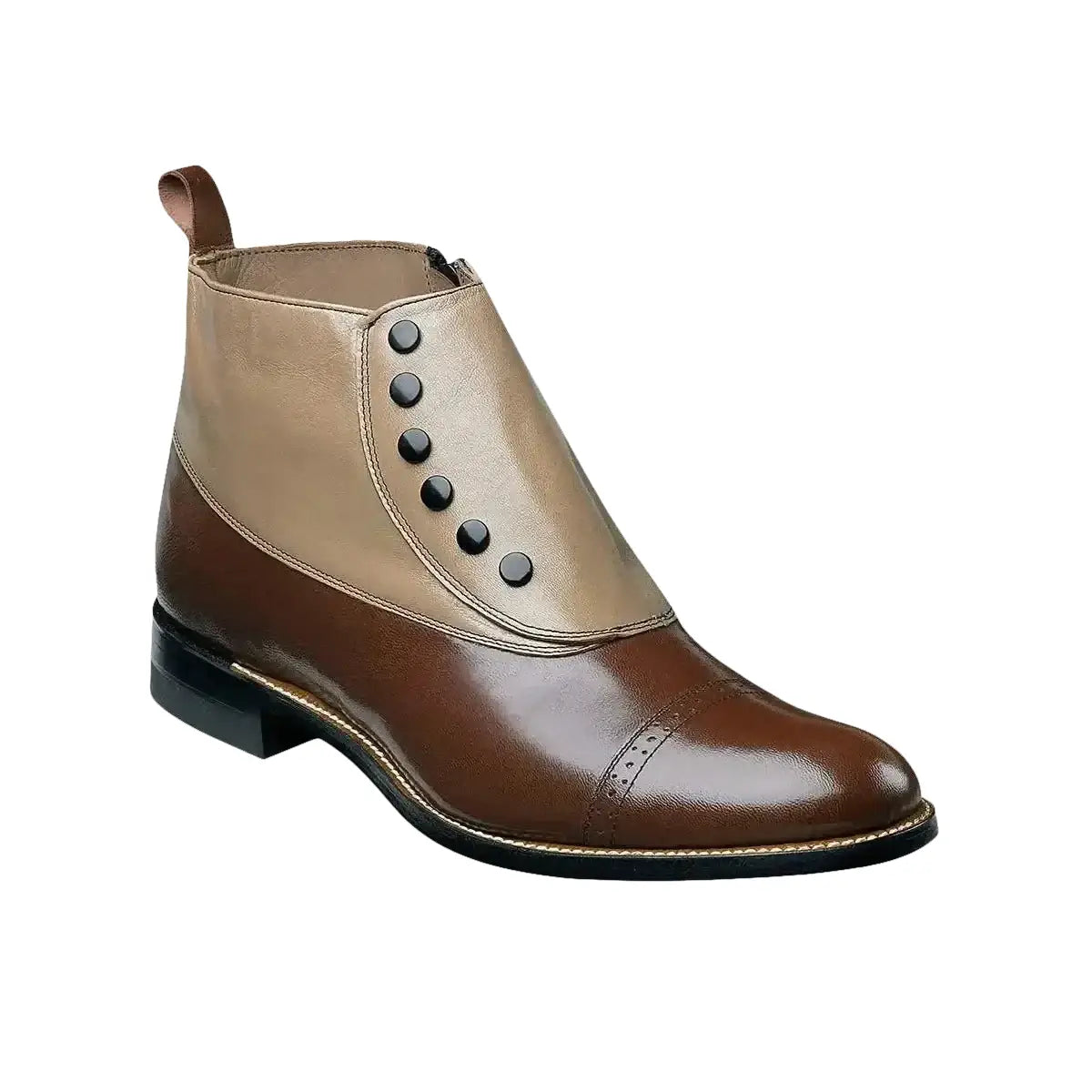 00026 , Stacy Adams Shoes High Top with Studs Spats Leather Two Tone All Colors - J.Valintin Men's Wear Legend - 92804
