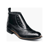 00109, Stacy adams Leather Boot Anaconda Print Spectator Spat All Colors