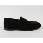 Men's Shoes By SHENBINS Genuine Soft Suede Leather Hand Made in Turkey 0053 Black