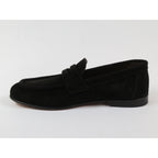 Men's Shoes By SHENBINS Genuine Soft Suede Leather Hand Made in Turkey 0053 Black