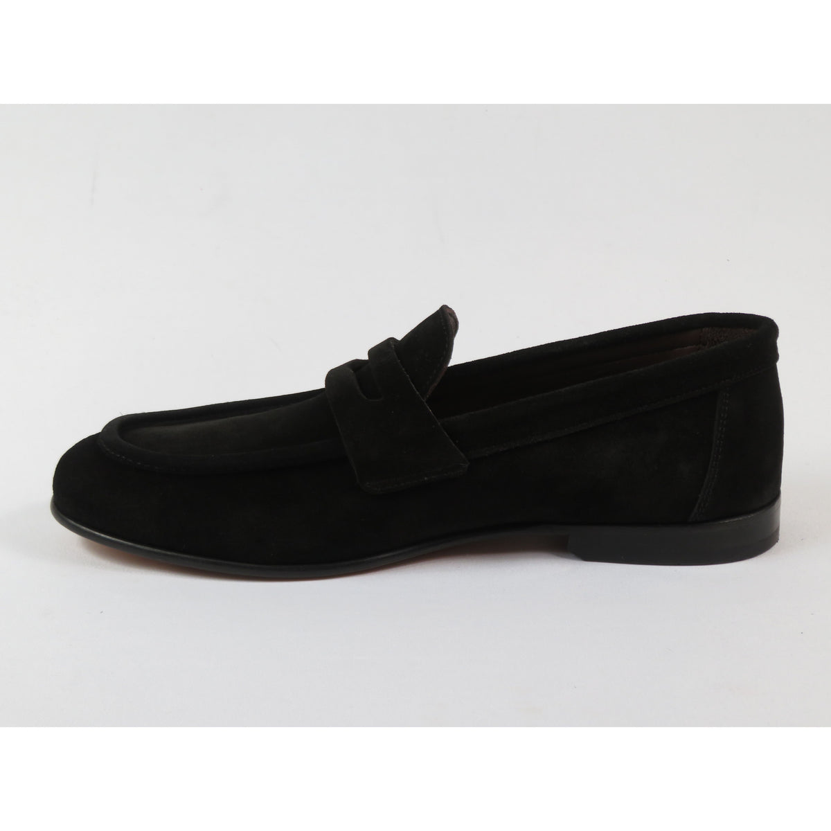 Men's Shoes By SHENBINS Genuine Soft Suede Leather Hand Made in Turkey 0053 Black