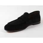 Men's Shoes By SHENBINS Genuine Soft Suede Leather Hand Made in Turkey 0053 Black