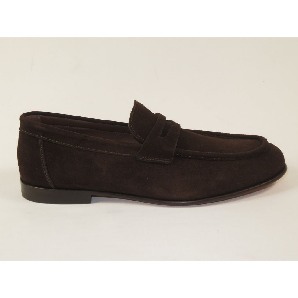 Men's Shoes By SHENBINS Genuine Soft Suede Leather Hand Made in Turkey 0053 Brown