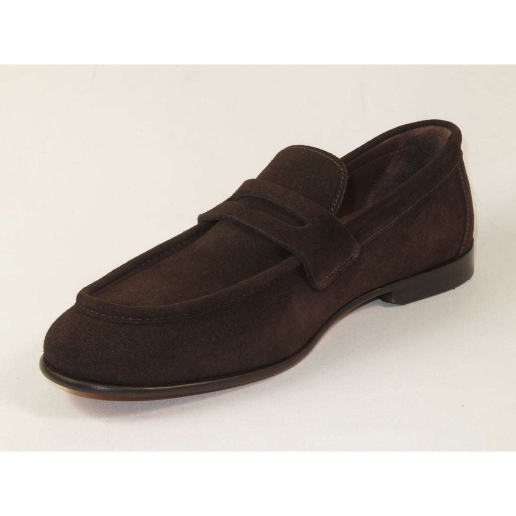 Men's Shoes By SHENBINS Genuine Soft Suede Leather Hand Made in Turkey 0053 Brown