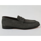 Men's Shoes By SHENBINS Genuine Soft Suede Leather Hand Made in Turkey 0053 Gray