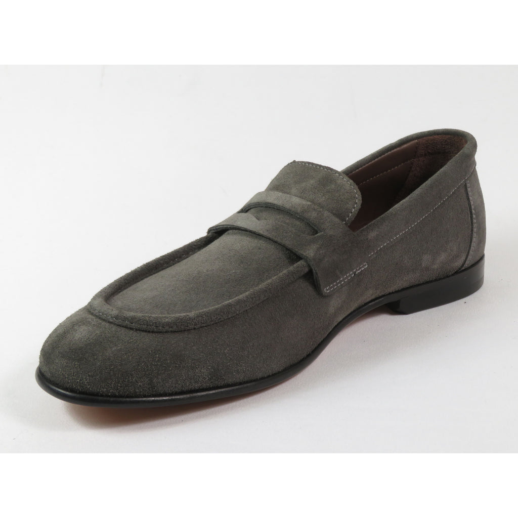 Men's Shoes By SHENBINS Genuine Soft Suede Leather Hand Made in Turkey 0053 Gray