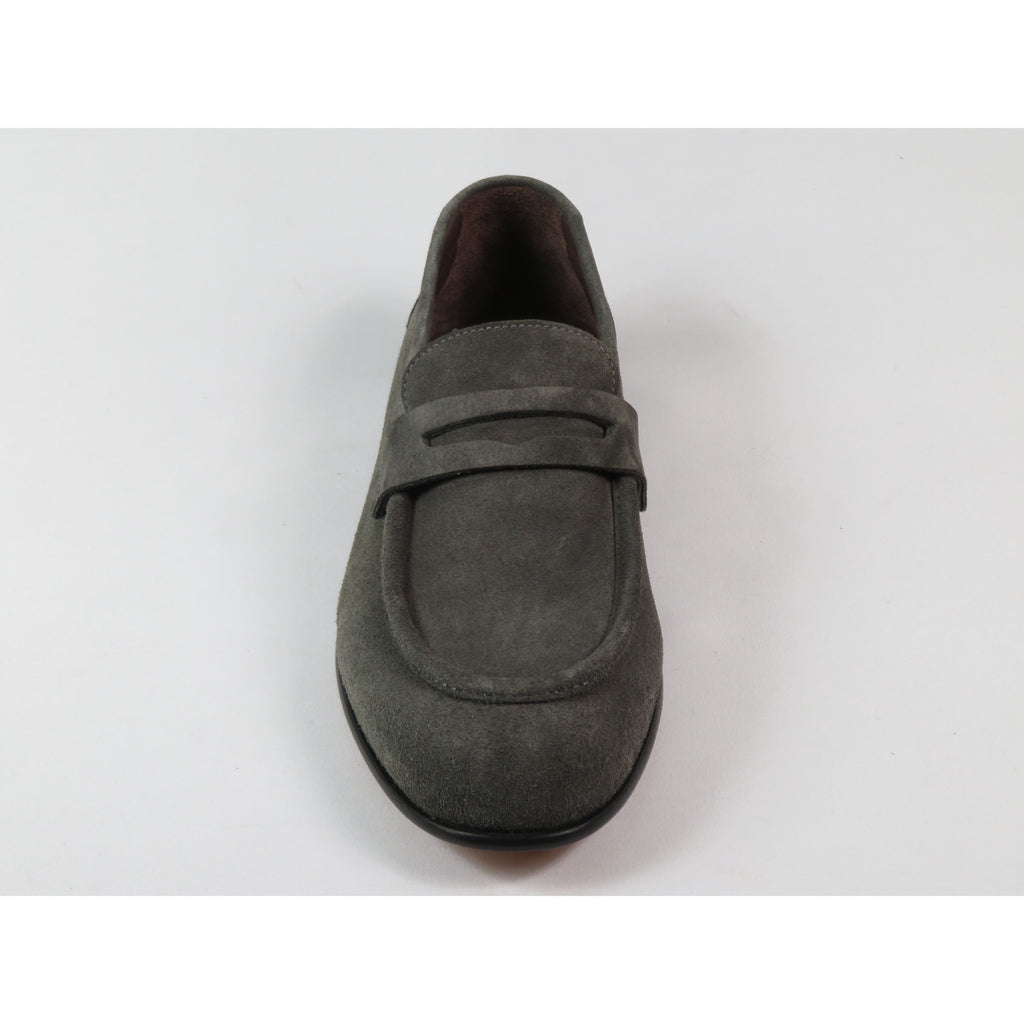 Men's Shoes By SHENBINS Genuine Soft Suede Leather Hand Made in Turkey 0053 Gray