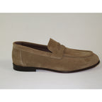 Men's Shoes By SHENBINS Genuine Soft Suede Leather Hand Made in Turkey 0053 Havana Tan