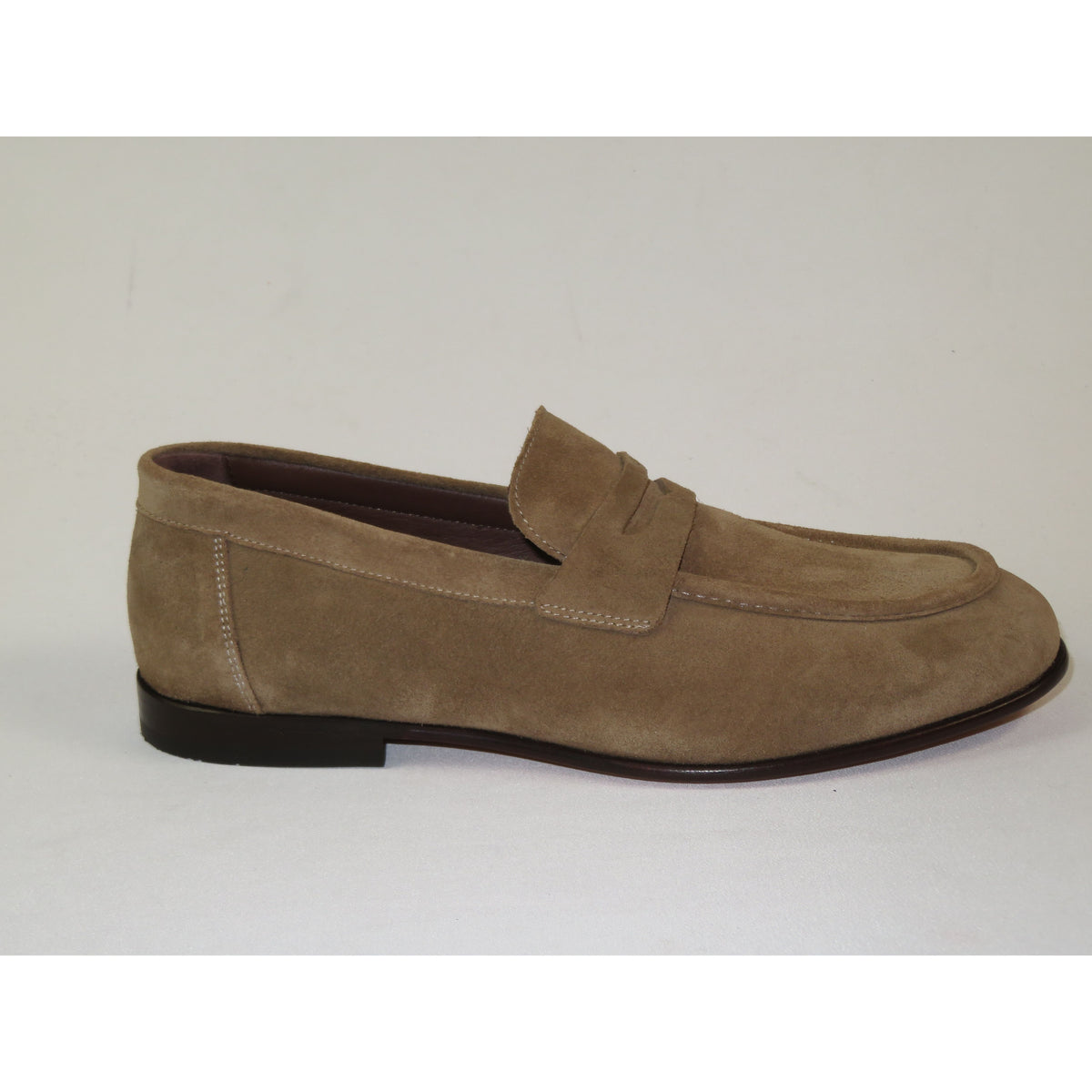 Men's Shoes By SHENBINS Genuine Soft Suede Leather Hand Made in Turkey 0053 Havana Tan