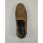 Men's Shoes By SHENBINS Genuine Soft Suede Leather Hand Made in Turkey 0053 Havana Tan