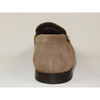 Men's Shoes By SHENBINS Genuine Soft Suede Leather Hand Made in Turkey 0053 Havana Tan