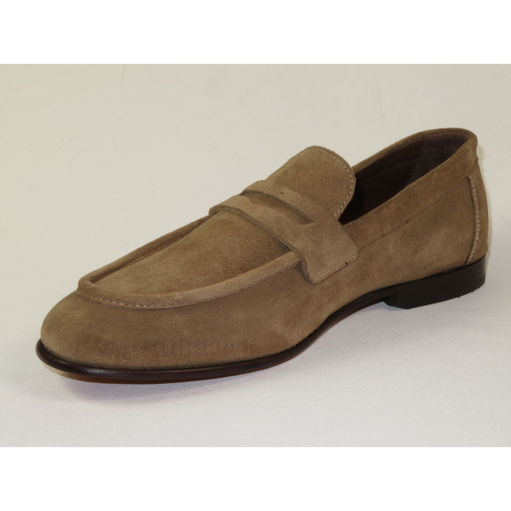 Men's Shoes By SHENBINS Genuine Soft Suede Leather Hand Made in Turkey 0053 Havana Tan