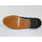 Men's Shoes By SHENBINS Genuine Soft Suede Leather Hand Made in Turkey 0053 Navy Blue