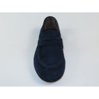 Men's Shoes By SHENBINS Genuine Soft Suede Leather Hand Made in Turkey 0053 Navy Blue