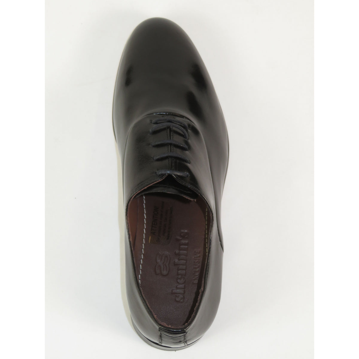 Men's Shoes By SHENBINS Genuine Soft Buffalo Leather Hand Made in Turkey 0056 Black